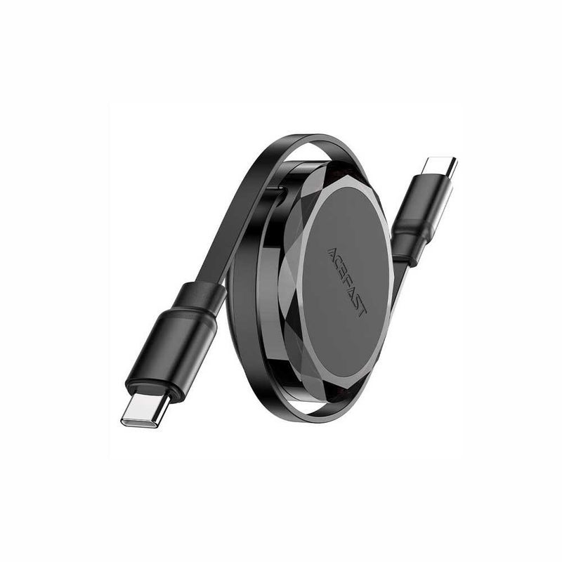 أسيفاست سلك AceFast يو اس بي تايب - سي الى يو اس بي تايب - سي مع منظم - اسود - Image 1